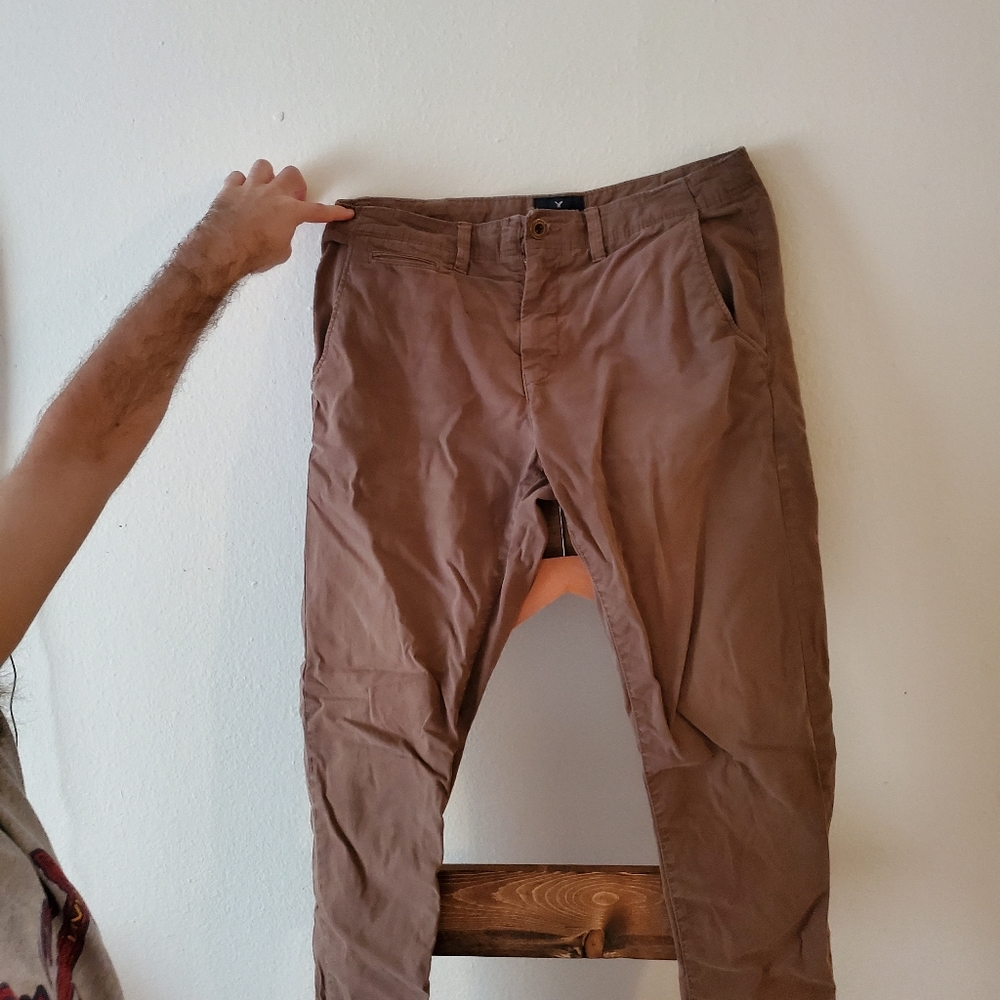 American eagle skinny brown paints